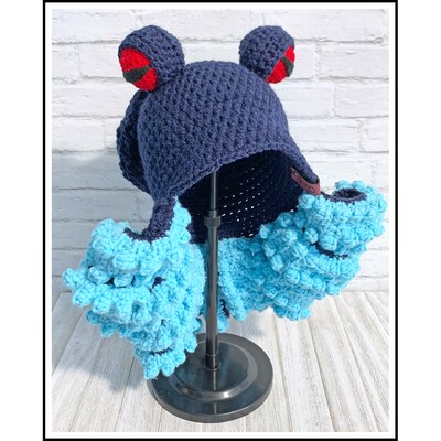 Kraken Hat, Handmade Crochet - image1